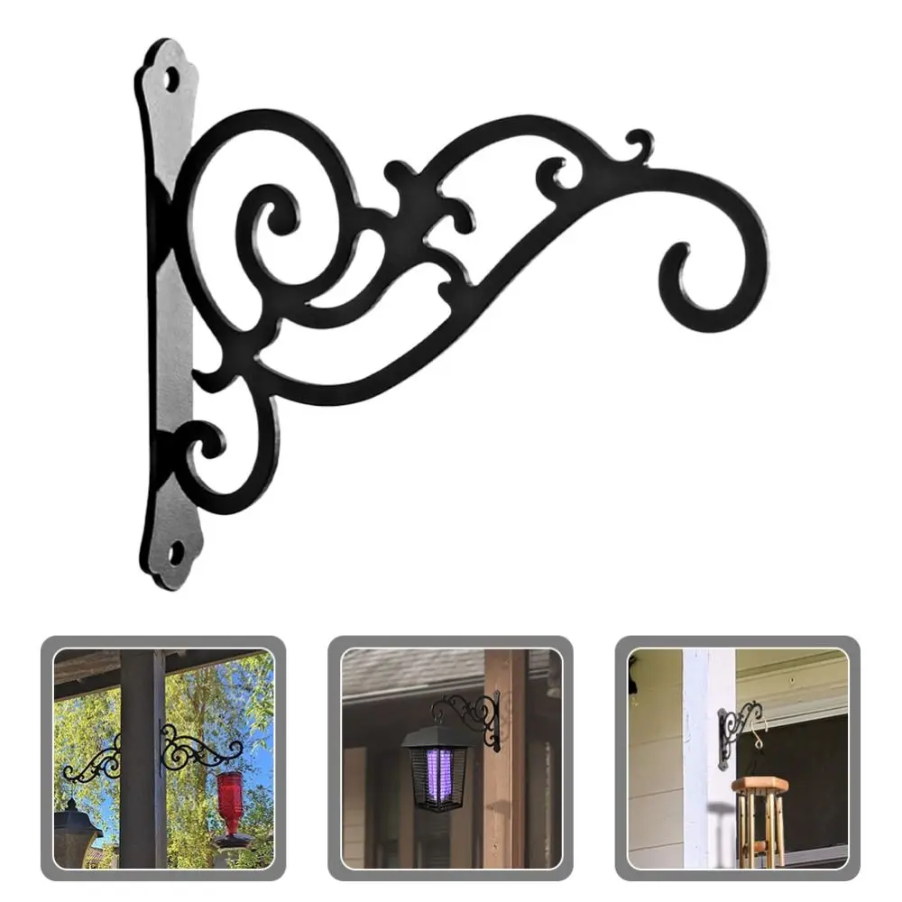 Elegant Wall Hanging Flowe Pot Bracket Stable Metal Plant Bracket Hook Strong Outdoor