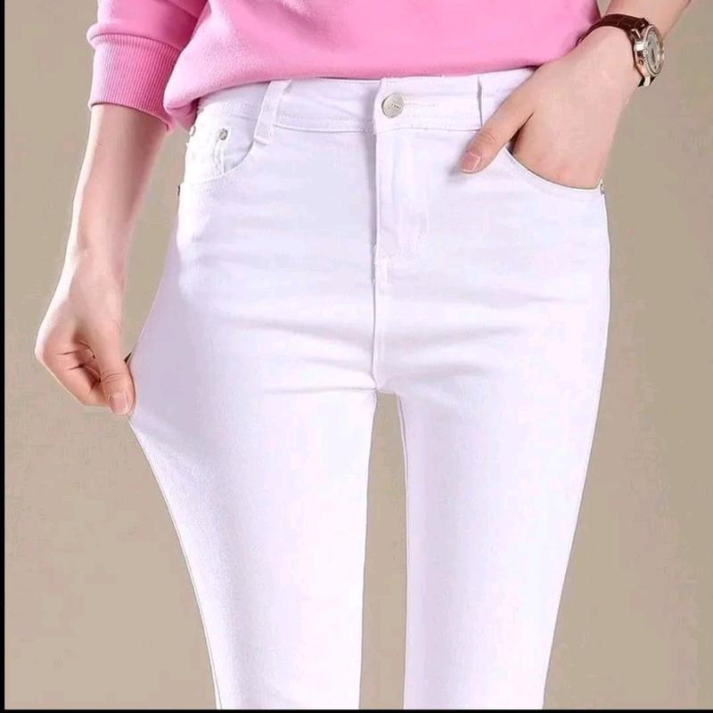 Product Introduction of Celana Jeans Cewek Putih Celana  Panjang  Wanita Kekinian Skinny 2
