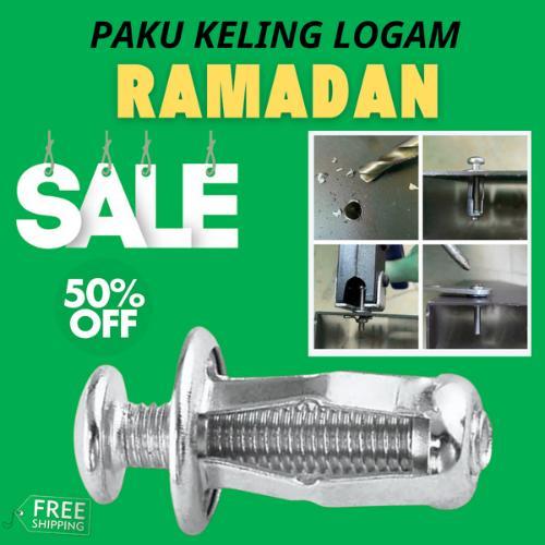 10Pcs Jack Nut - Rivet Plat Metal Mur Baut Drat Sekrup Fishe - Shop ...