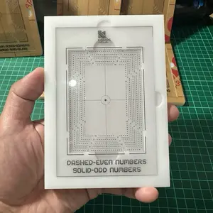 Karjos Card Lab+ CARD CENTERSCOPE Alat Ukur Centering Kartu TCG Pokémon Pokemon Presisi Laser Cut Acrylic Tebal Grading Tool Kolektor PSA BGS CGC