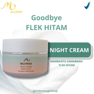 Mlowes Night Cream Skincare – Perawatan Intensif Malam Hari untuk Kulit Glowing & Mencerahkan Wajah
