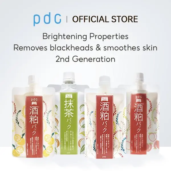 pdc Wafood Made Sake Kasu wash-off mask pack 4 flavors whitening brightening Moisturizing