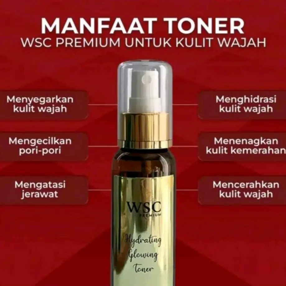 TONER DAN SABUN WSC PREMIUM UNTUK MEMBERSIHKAN WAJAH