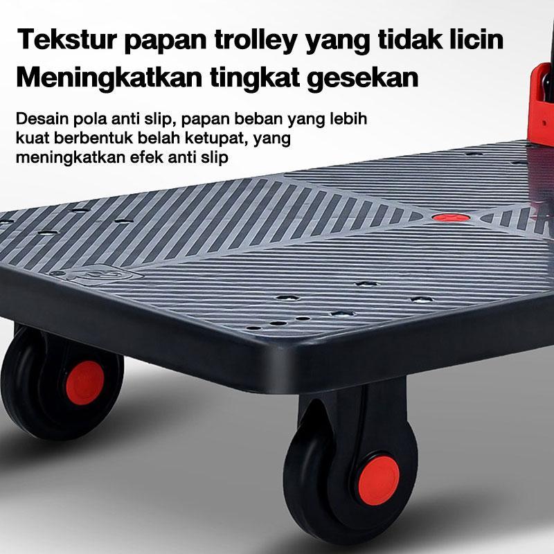 Reaim Handtruck  500 kg Troley lipat trolley lipat barang serbaguna Handtruck besi gerobak lipat Troli Barang Karet lemari bengke roda trolir  troli belanja lipat keranjang belanja plastik
