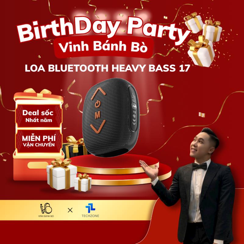 [VBB] Loa bluetooth Heavy Bass 17 chính hãng, loa cầm tay di động âm bass mạnh chống nước tốt