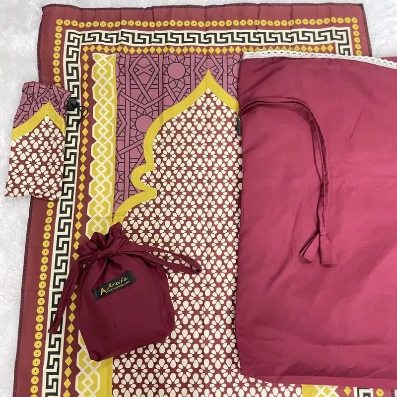 Full Set Mukena + Sajadah Syakila Dewasa Travel Series Katun Polos Renda Arbifa Nyaman 5