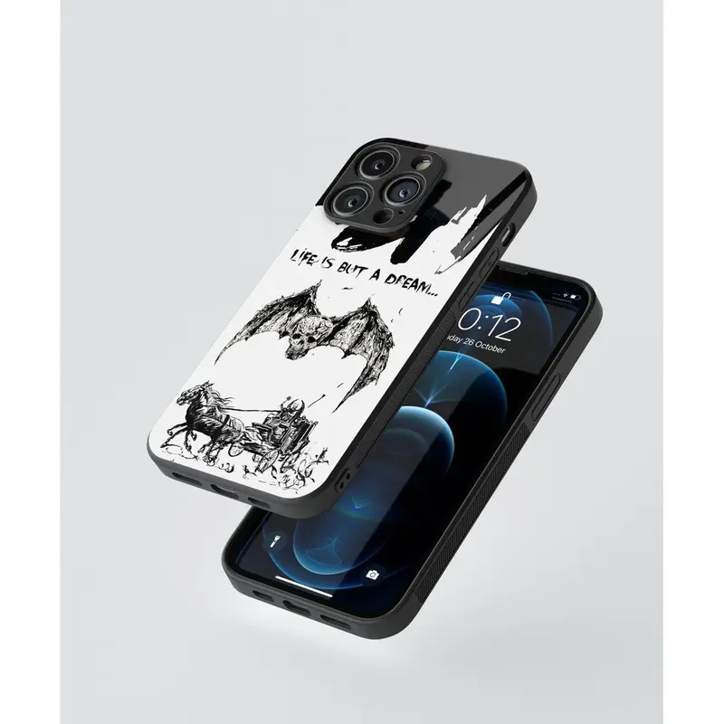 Softcase Aveng*d *venfold A7x Life but is a Dream Untuk IPH*NE dan ANDR*ID Softcase Kaca Flipper Casing 2