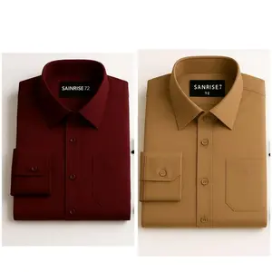 Toyobo Paket Hemat 2 Pcs Kemeja Premium Polos Lengan Panjang Kain Toyobo Abu Cream Maroon Army Navy Hitam Putih Size M L Xl Xxl Xxxl Baju Kerja Katun Kantor Casual Pasti Promo