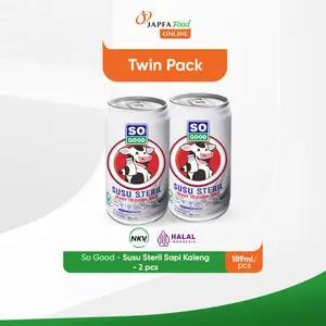 So Good Susu Sapi Steril Kaleng / Can 189ml - Isi 2 pcs