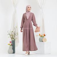 Gambar SHABIYAN-552 Gamis Harian Wanita Muslimah Kekinian - Black, M dari shabiyan Kota Administrasi Jakarta Selatan 3 Tokopedia
