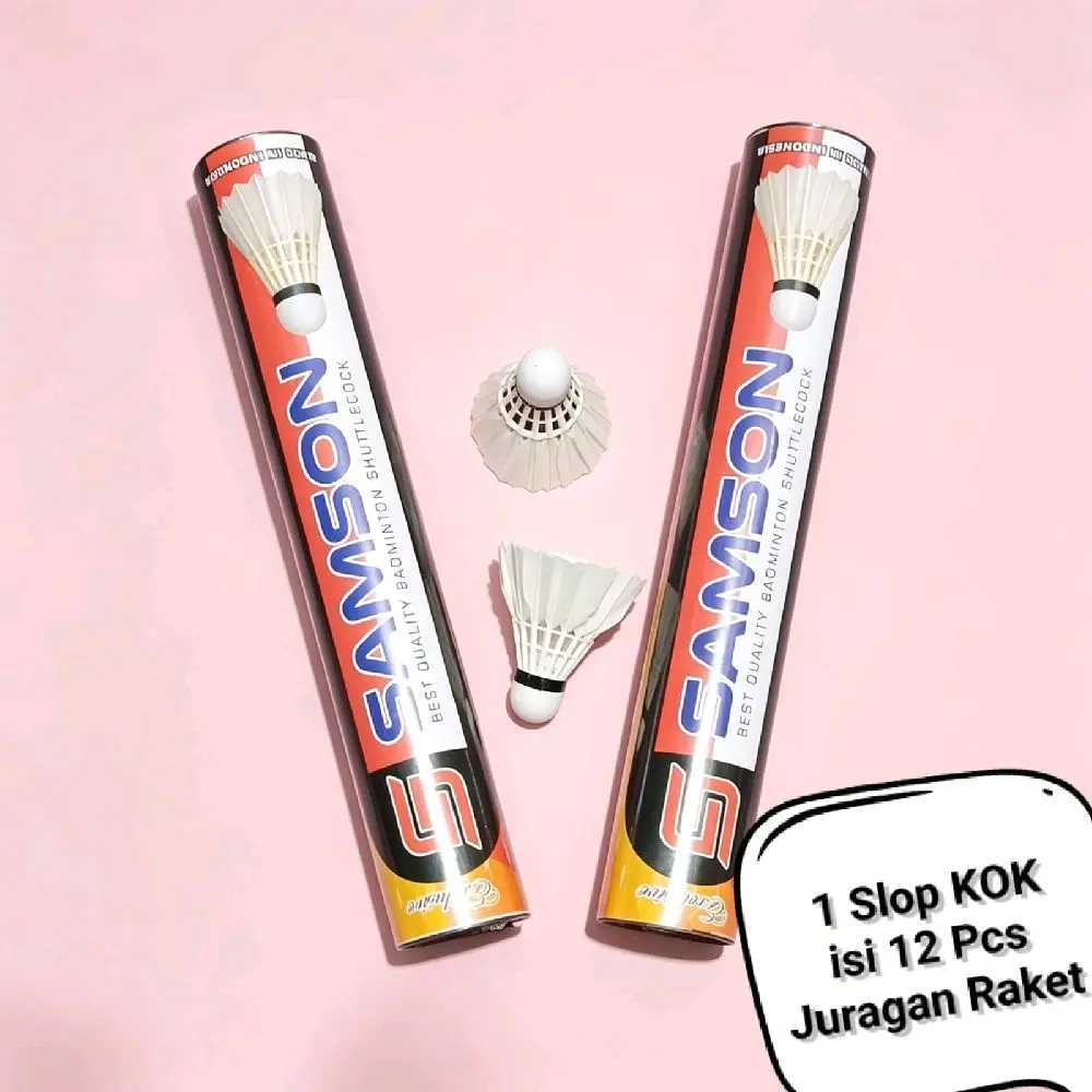 Samson Kok Isi 12 Pcs - Slop KOK Juragan Raket - Best Quality Badminton Shuttlecock
