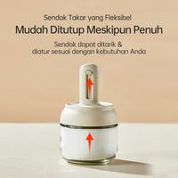 Gambar Tempat Bumbu Kaca 280 ml | Spices Jar Kaca Dengan Sendok Takar Estetik - 1 pcs dari SOSEKI Official Store Kota Administrasi Jakarta Barat 2 Tokopedia