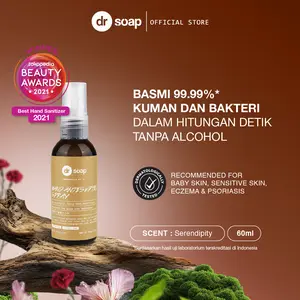 dr soap Hand Antiseptic Spray (Serendipity) 60ml | Sanitizer Tangan & Pembersih Alat Makan (Tanpa Alkohol)