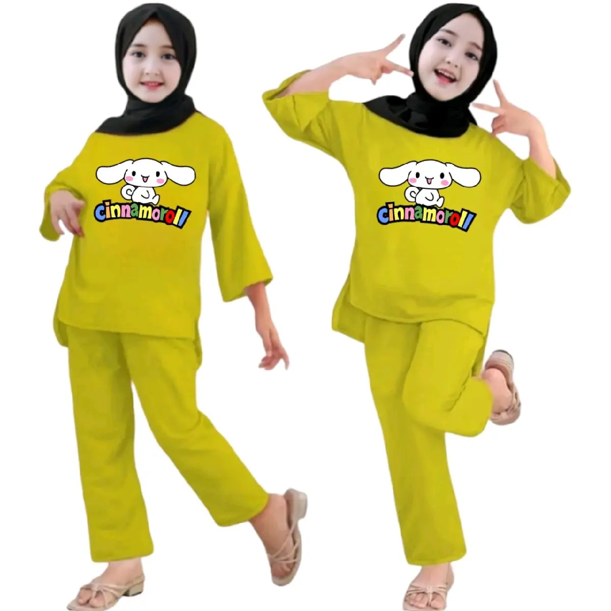 SETELAN ANAK WANITA CINNAMOROLL USIA 2-12 thn