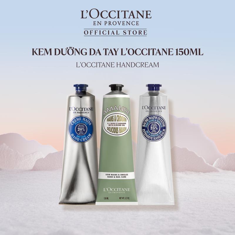   Live x KOL  Kem Dưỡng Tay L'Occitane Hand Cream Giúp Dưỡng Ẩm Mềm Mịn 150ml 