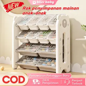 [COD] Bliss Baby Now Rak mainan bayi, bahan aman dan ramah lingkungan, kapasitas besar dan plastik berkualitas tinggi