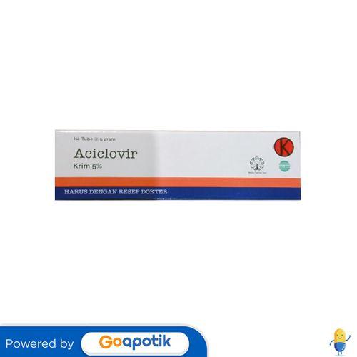 ACICLOVIR MULIA 5% CREAM 5 GRAM TUBE