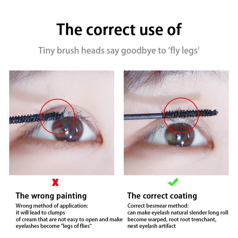 【COD】 Mascara Waterproof Natural Curl Spiral Brush Head Kuas Penebal Bulu Mata Mascara Mini Maskara Long Lasting Eye Makeup-CH 8