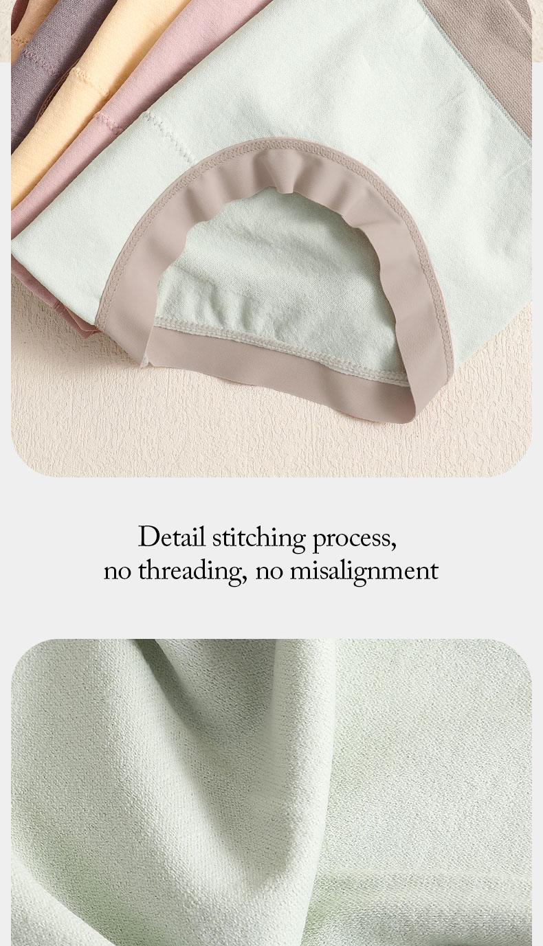 Product Introduction of "Spandex Fabric" Mid waist seamless bow, comfortable and breathable women's antibacterial and hip lifting elastic pants 059 13