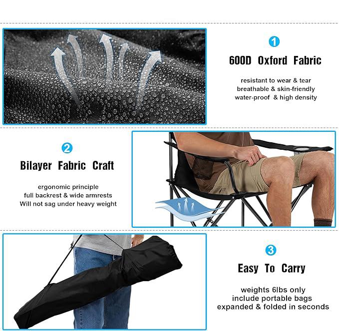 Product Introduction of kursi lipat camping portableBahan oxford kursi camping outdoor serbagunafurnitur berkemah camping furniture folding chair 1