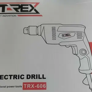 T-Rex Mesin Bor Besi & Kayu TREX 606 10mm Bolak-Balik dengan Kabel dan Aksesori Lengkap TR 606 Electric Drill