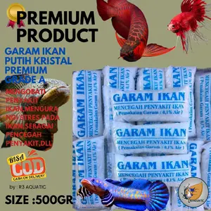 Garam Ikan Garam Aqiarium 500gram Premium Kulitas No 1 Grade A