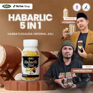 Habarlic 5in1 Kapsul Herbal | Habbatusauda - Propolis - Zaitun - Garlic - Rimpang Jahe | BPOM TR203377051 100 Kapsul