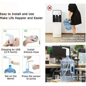 pompa galon sensor v33 - pompa galon tahan panas dingin viera black 3lt