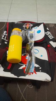 Product Review of Tas Troli Backpack Dinoo Space Untuk Laki Laki PAUD TK SD Free Jam Tangan Dan Botol Minum Keren from ☆**☆ 2