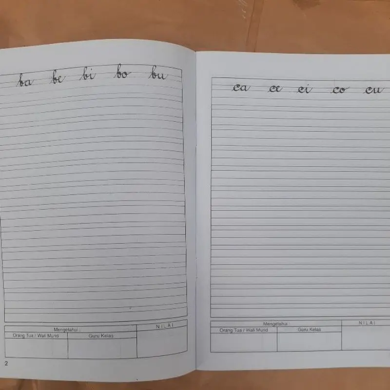 Latihan Menulis Huruf Sambung - untuk TK/ PAUD 6