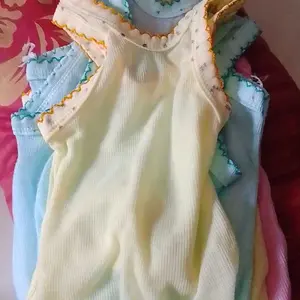 Isi 12 , kaos singlet baby seri warna usia 0-5 tahun Katun Perempuan Bayi Newborn Cewek