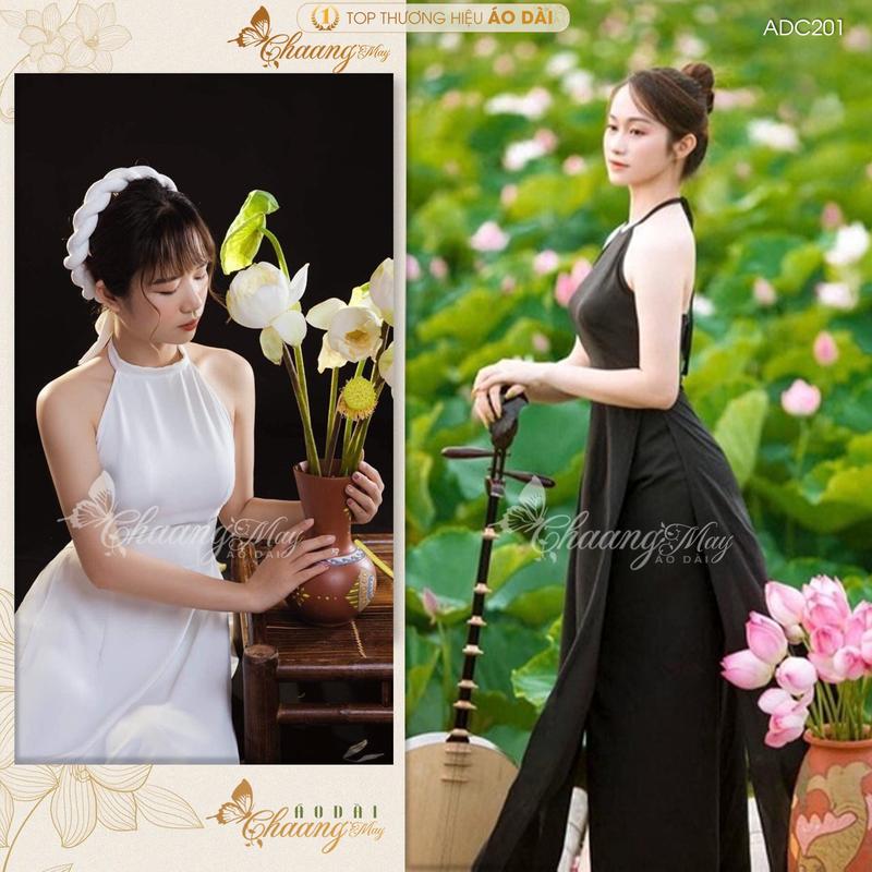 Áo yếm dáng dài Kiểu áo dài yếm chụp sen thiếu nữ màu hè ADC201 Kem Dress Women Tre - TẶNG KÈM ĐỆM NGỰC