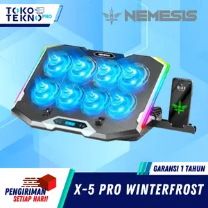 NYK Nemesis X5 Pro Winterfrost Cooling Fan Pad Pendingin Laptop