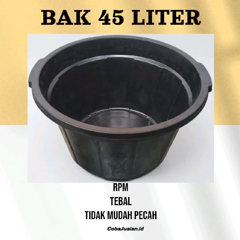 CobaJualan.id - Bak Cuci 45 Liter RPM Murah, Tebal & Tidak Mudah Pecah