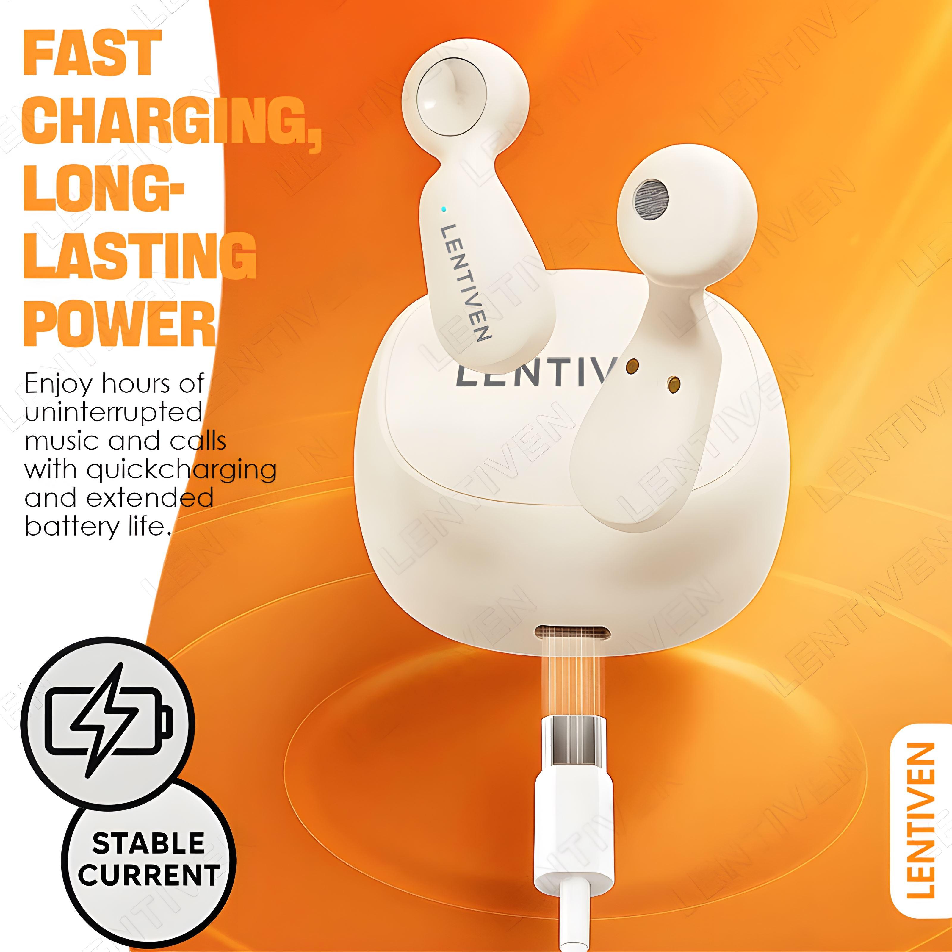 YIBAO LENTIVEN True Wireless Earphone Bluetooth 5.4 Mini Earbuds Headset IPX5 Bass Up Garansi 1 Tahun  W11