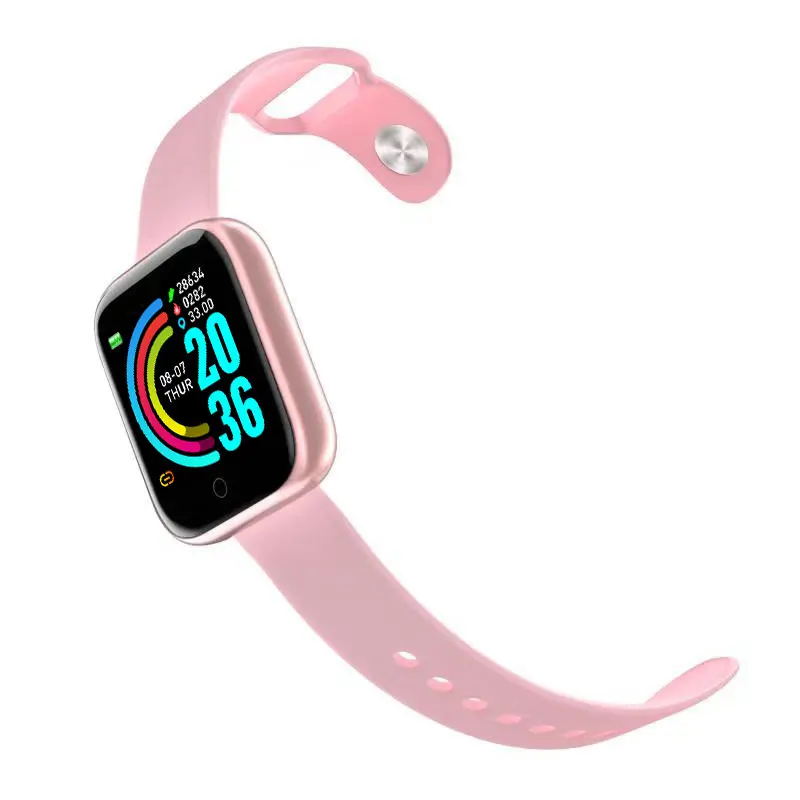 (Smartwatch)Smartband/Bracelet Y68/D20 Wanita/Pria Unisex Jam Monitoring Jantung | Bisa Custom/Kostum Foto Wallpaper | Baca Notifikasi Social Media 3