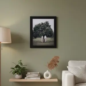 Frame Foto Model Frame Box Tebal - Bingkai Foto Hitam Minimalis Gratis Cetak Foto