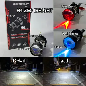 IBRIGHT Lampu Utama ZE0 Socket H4 Original 3 kaki For Car