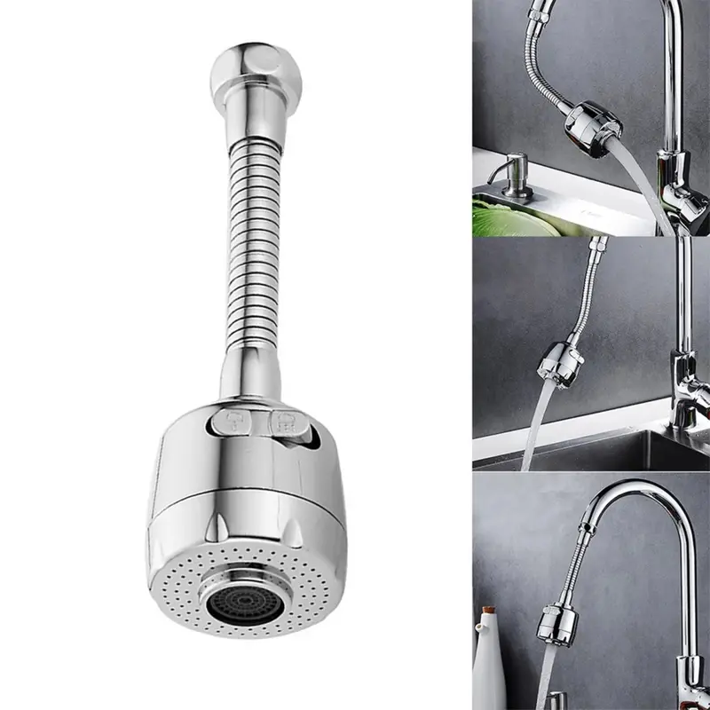 Kepala Kran Wastafel Cuci Piring Booster Selang Keran Shower Bahan Stainless WXJ-4 air 3