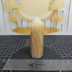 Natural Yellow Calcite Tower / Pointer (9) Asli Batu Alam