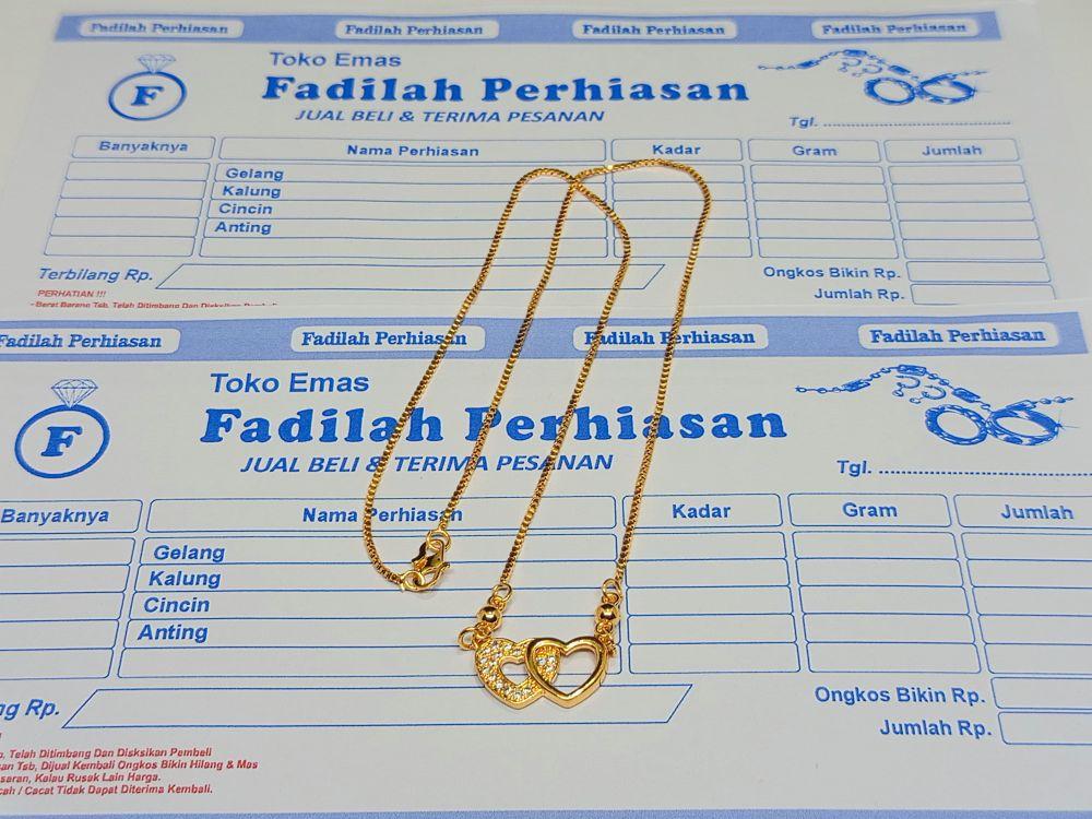 Kalung wanita love gandeng 4g Perhiasan wanita Elegan Kalung wanita love gandeng 4g Perhiasan wanita Elegan