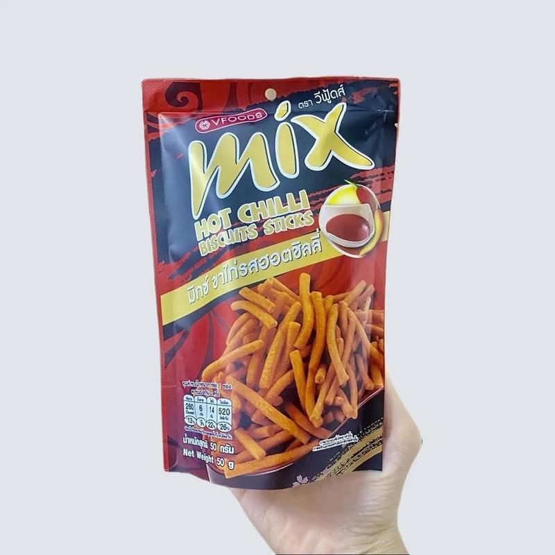 Bim que Mix Thái Lan Vfoods thơm ngon gói 50g Ăn Vặt Snack Cay Thức Ăn
