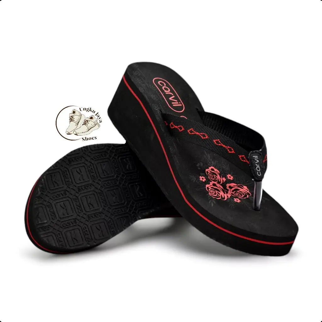 TERBARU SANDAL JEPIT WEDGES WANITA, CARVIL MELODY-LW & SALVIA-LW ORIGINAL Sendal Cewek Sendal Cewek