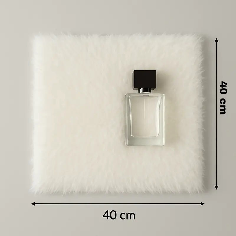 Karpet bulu aesthetic korea putih untuk alas background foto produk 0