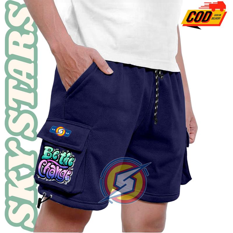 Celana Pendek Santai Surfing Pantai Terpopuler Party Bahan Kain Fleece Tebal Lembut Adem Cargo Pendek Pria Wanita Kekinian Surfing Sablon Distro Shorts Katun Dewasa Hitam 2
