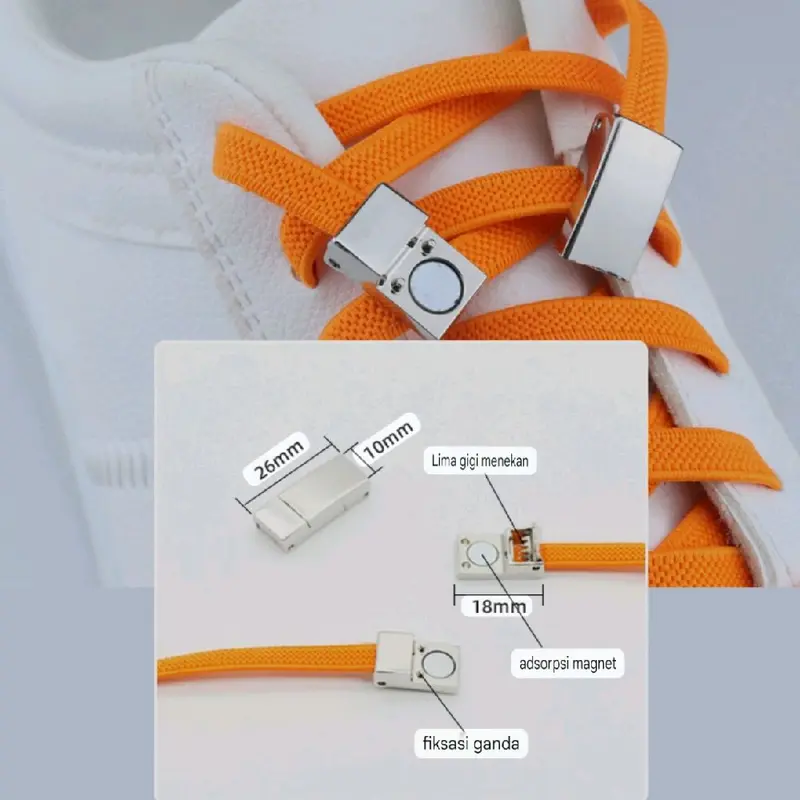 tali sepatu elastis magnetic kualitas premium 5