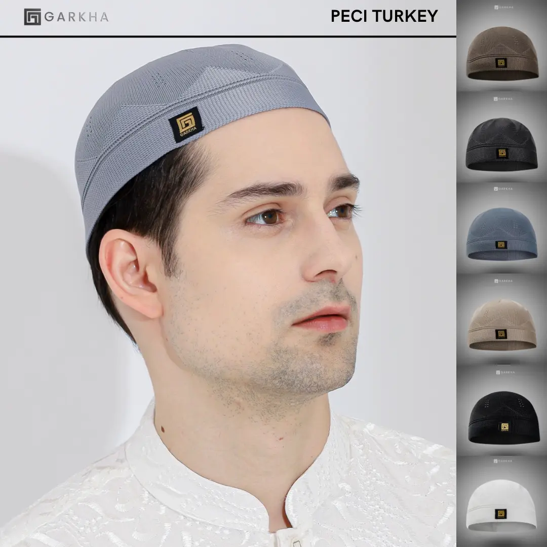 Peci Rajut Madinah Turkey Elastis All Size Dewasa By Garkha Premium