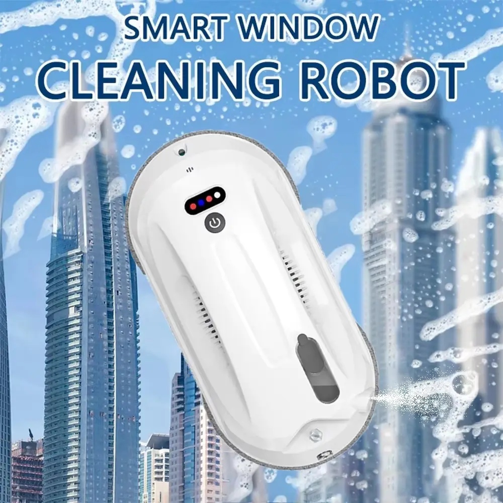 W-R4S Ultra-Thin Smart Window Cleaning Robot: 3000Pa, APP & Remote Control, Manual/Auto Water Spray
