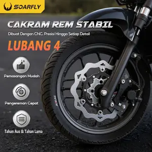 【Pengiriman 24 jam】Piringan Cakram 260mm Disc NPS Floating Lubang 4 Vario 125/150 Mio Sporty Scoopy Beat GENIO Fizr Nmax Aerox DLL Motorcycle