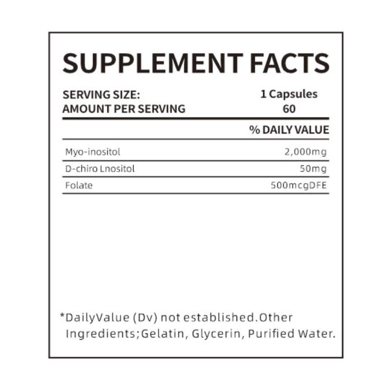 Inositol + Asam Folat, suplemen yang mendukung kesehatan reproduksi wanita dan keseimbangan hormon 1